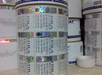 Holographic Paper Labels