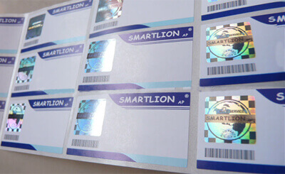 Hologram paper labels