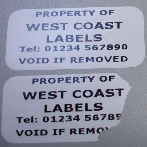 Tamper Proof Labels